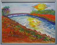 Barbara Golbin - title: Ballona Wetlands Fantasy at Sunset